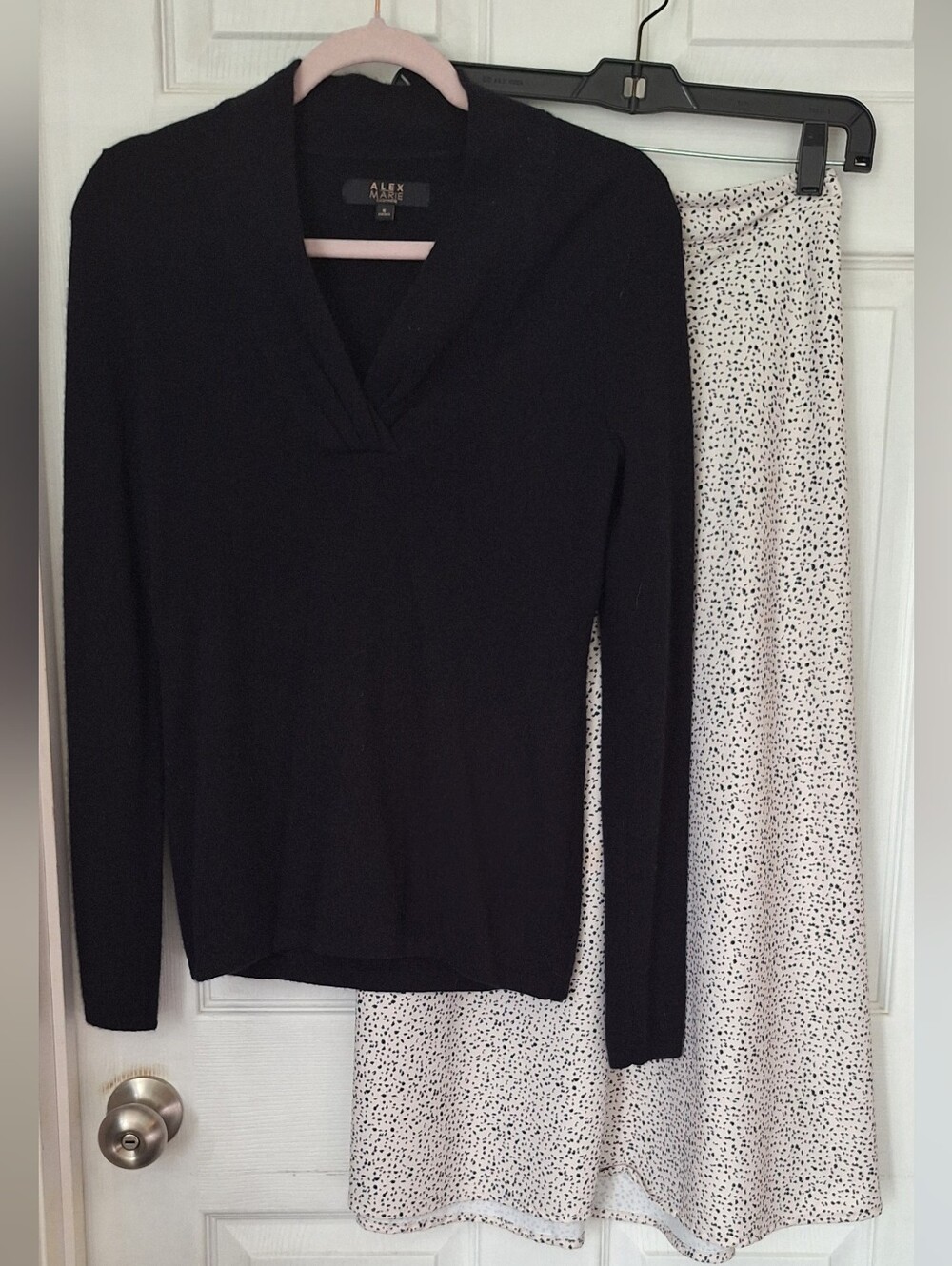 Cashmere Sweater & Altar'd State Midi Skirt Outfit Set Sz Small